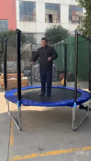 Trampolín redondo para exteriores de 10 pies de alta calidad Nanjian con recinto